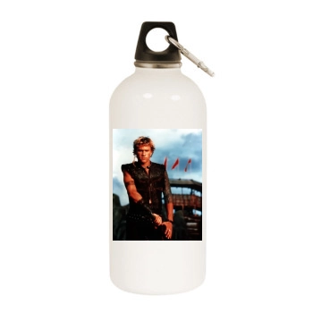 Heath Ledger White Water Bottle With Carabiner