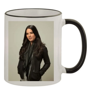 Olivia Munn 11oz Colored Rim & Handle Mug