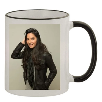 Olivia Munn 11oz Colored Rim & Handle Mug