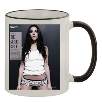 Olivia Munn 11oz Colored Rim & Handle Mug