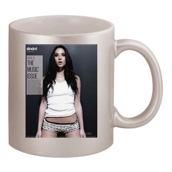 Olivia Munn 11oz Metallic Silver Mug