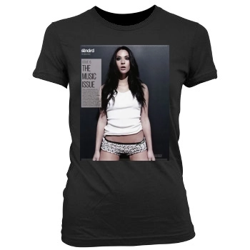 Olivia Munn Women's Junior Cut Crewneck T-Shirt