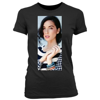 Olivia Munn Women's Junior Cut Crewneck T-Shirt