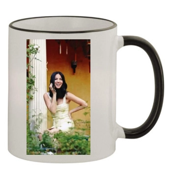 Olivia Munn 11oz Colored Rim & Handle Mug