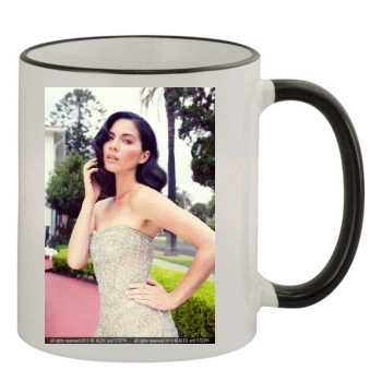 Olivia Munn 11oz Colored Rim & Handle Mug