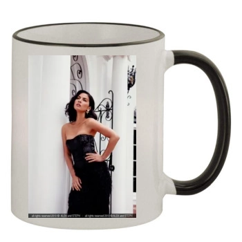 Olivia Munn 11oz Colored Rim & Handle Mug