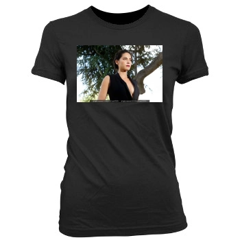 Olivia Munn Women's Junior Cut Crewneck T-Shirt