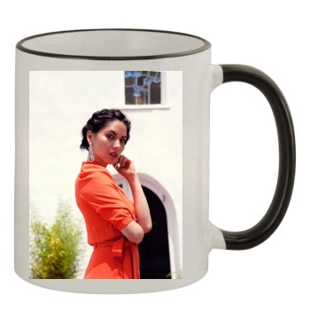 Olivia Munn 11oz Colored Rim & Handle Mug