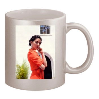 Olivia Munn 11oz Metallic Silver Mug