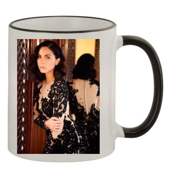 Olivia Munn 11oz Colored Rim & Handle Mug