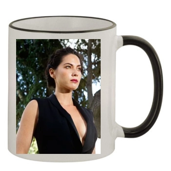 Olivia Munn 11oz Colored Rim & Handle Mug