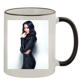 Olivia Munn 11oz Colored Rim & Handle Mug