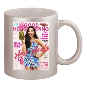 Olivia Munn 11oz Metallic Silver Mug