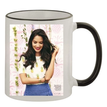 Olivia Munn 11oz Colored Rim & Handle Mug