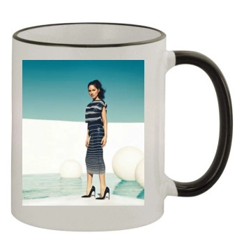 Olivia Munn 11oz Colored Rim & Handle Mug