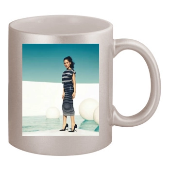 Olivia Munn 11oz Metallic Silver Mug