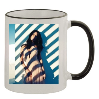 Olivia Munn 11oz Colored Rim & Handle Mug