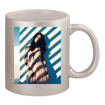 Olivia Munn 11oz Metallic Silver Mug