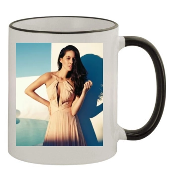 Olivia Munn 11oz Colored Rim & Handle Mug