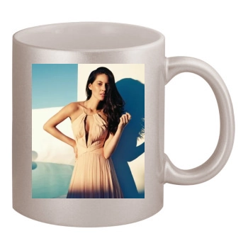 Olivia Munn 11oz Metallic Silver Mug