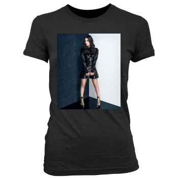 Olivia Munn Women's Junior Cut Crewneck T-Shirt