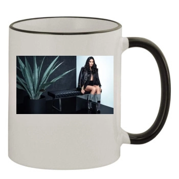 Olivia Munn 11oz Colored Rim & Handle Mug