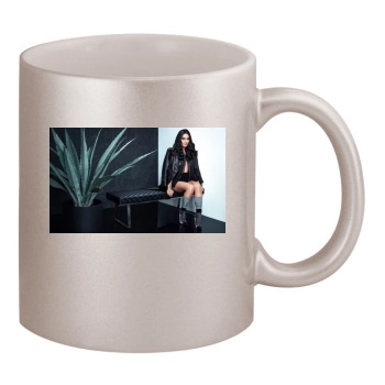 Olivia Munn 11oz Metallic Silver Mug