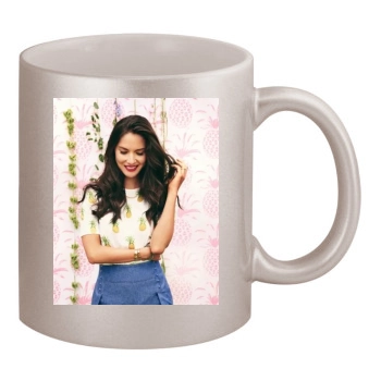 Olivia Munn 11oz Metallic Silver Mug