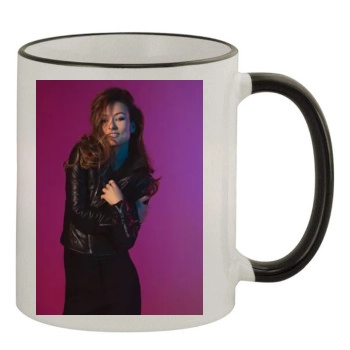 Olivia Wilde 11oz Colored Rim & Handle Mug