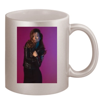 Olivia Wilde 11oz Metallic Silver Mug