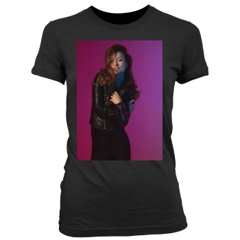 Olivia Wilde Women's Junior Cut Crewneck T-Shirt