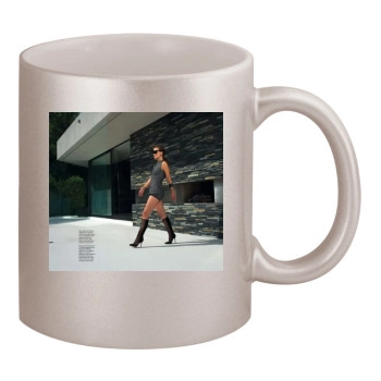 Olivia Wilde 11oz Metallic Silver Mug