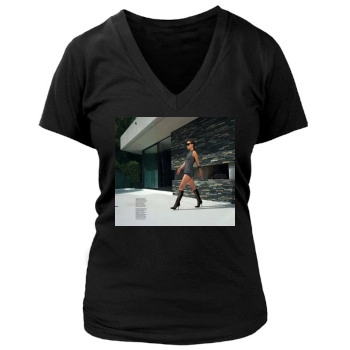 Olivia Wilde Women's Deep V-Neck TShirt