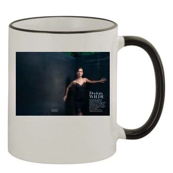 Olivia Wilde 11oz Colored Rim & Handle Mug