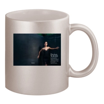 Olivia Wilde 11oz Metallic Silver Mug