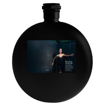 Olivia Wilde Round Flask