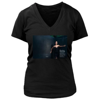 Olivia Wilde Women's Deep V-Neck TShirt