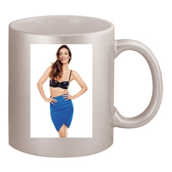 Olivia Wilde 11oz Metallic Silver Mug