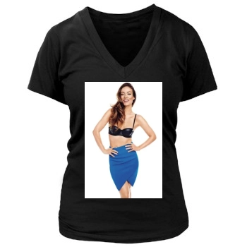 Olivia Wilde Women's Deep V-Neck TShirt