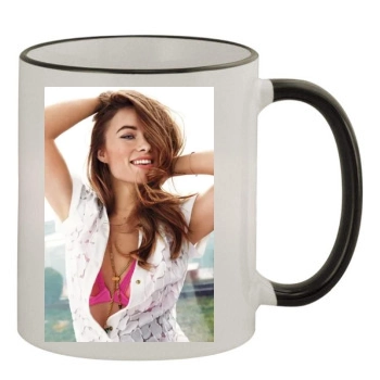 Olivia Wilde 11oz Colored Rim & Handle Mug