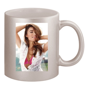 Olivia Wilde 11oz Metallic Silver Mug