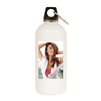 Olivia Wilde White Water Bottle With Carabiner