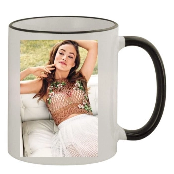 Olivia Wilde 11oz Colored Rim & Handle Mug