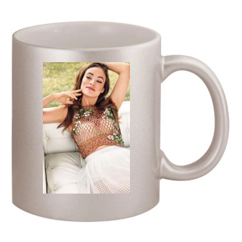 Olivia Wilde 11oz Metallic Silver Mug