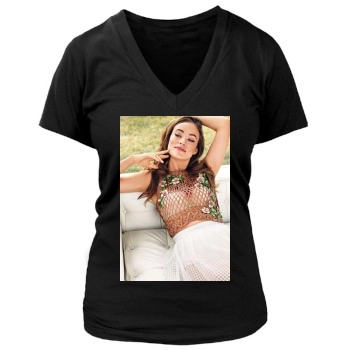 Olivia Wilde Women's Deep V-Neck TShirt