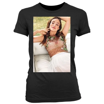 Olivia Wilde Women's Junior Cut Crewneck T-Shirt