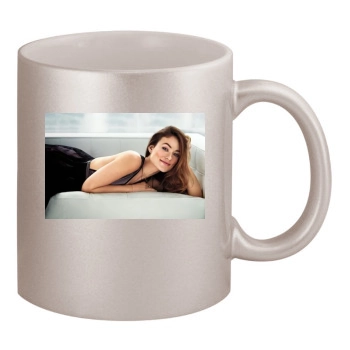 Olivia Wilde 11oz Metallic Silver Mug