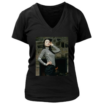 Olivia Wilde Women's Deep V-Neck TShirt