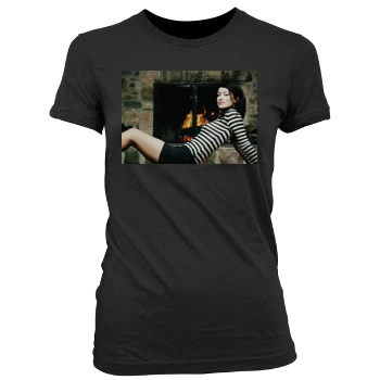 Olivia Wilde Women's Junior Cut Crewneck T-Shirt