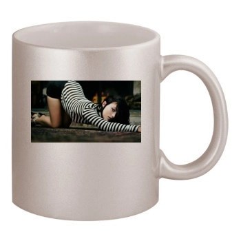 Olivia Wilde 11oz Metallic Silver Mug